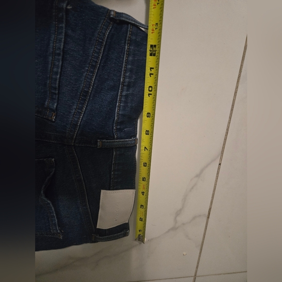 Jeans Express Size 28 High Rise | Dark Mixed Stylized and Low Unfrayed - Picture 9 of 13